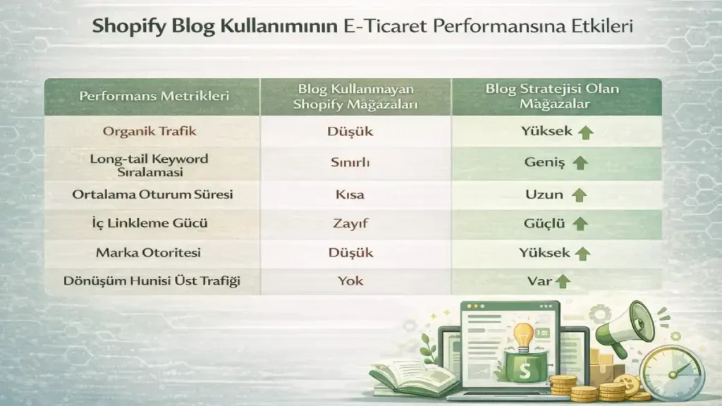 Shopify Blog Kullanımının E-Ticaret Performansına Etkileri