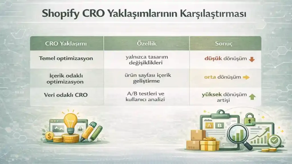 Shopify CRO Yaklaşımlarının Karşılaştırması