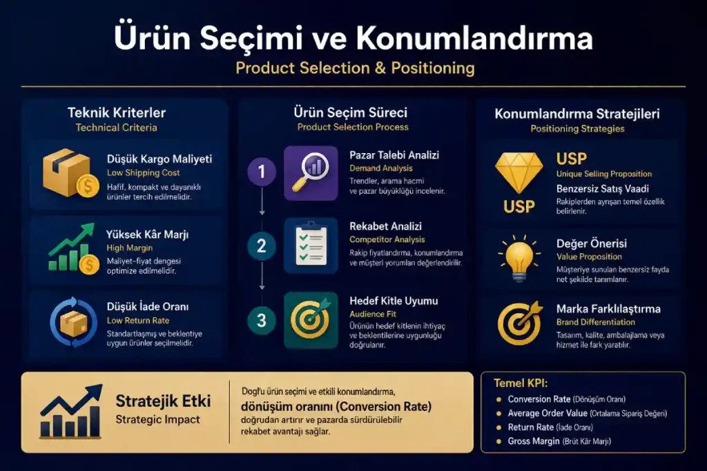 Ürün Seçimi ve Konumlandırma