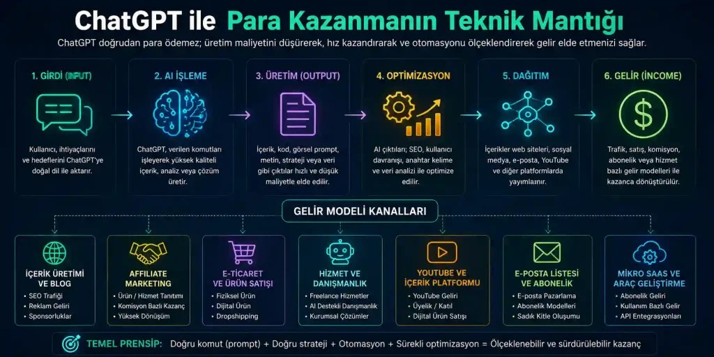 ChatGPT ile Para Kazanmanın Teknik Mantığı