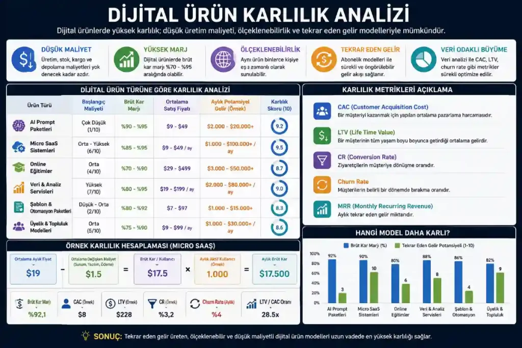 Dijital Ürün Karlılık Analizi