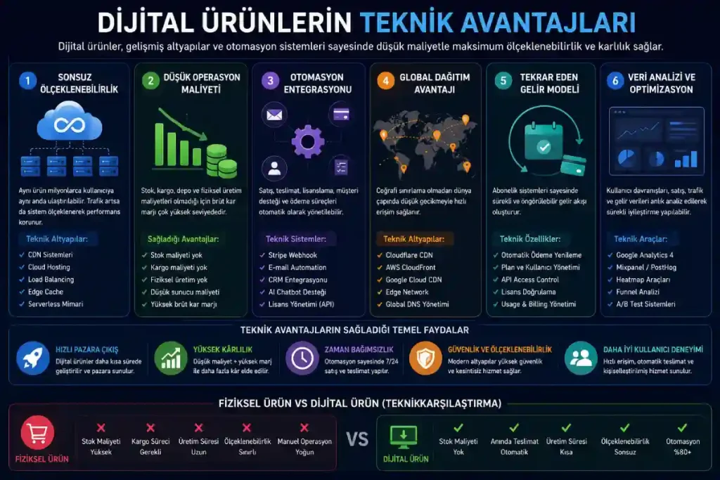 Dijital Ürünlerin Teknik Avantajları