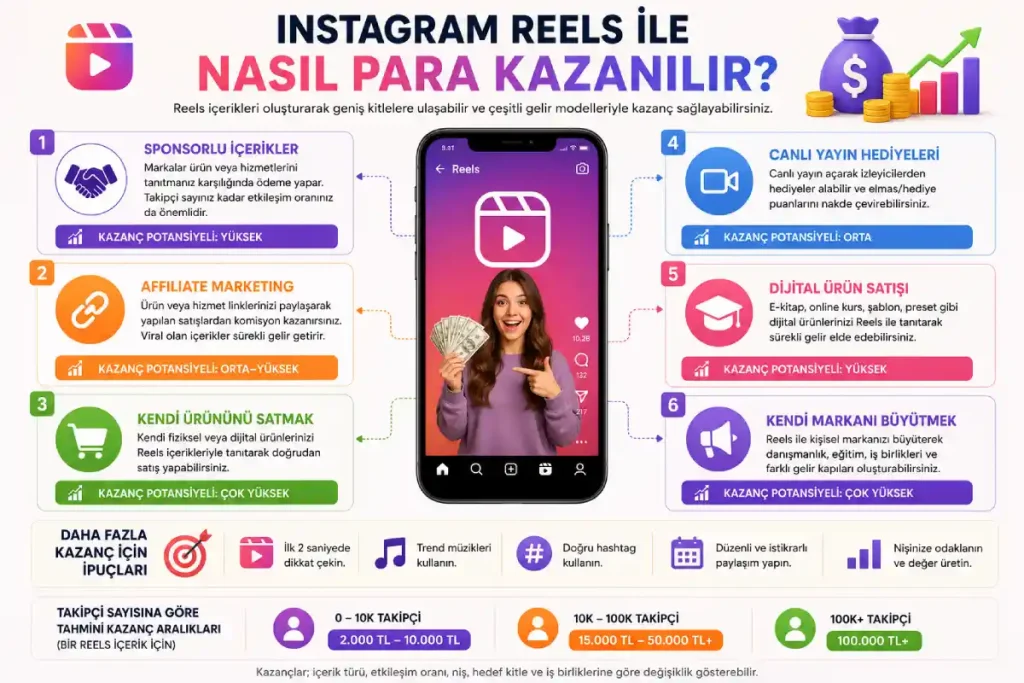 Instagram Reels ile Nasıl Para Kazanılır?