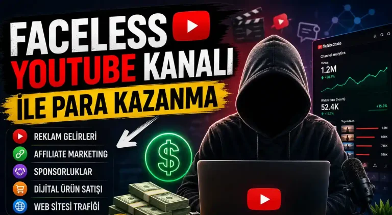 Faceless YouTube Kanalı ile Para Kazanma