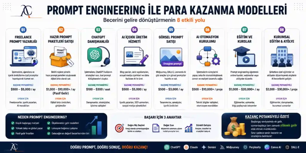 Prompt Engineering ile Para Kazanma Modelleri 